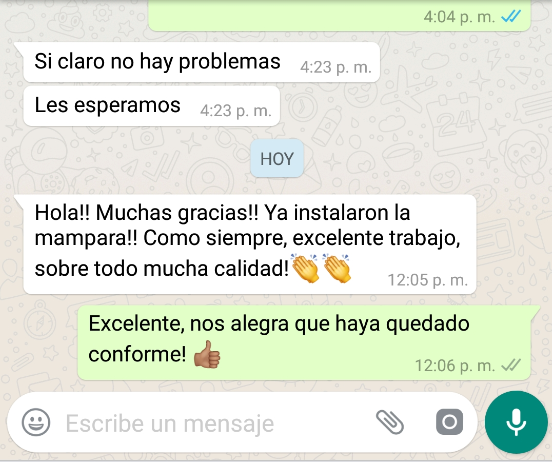 Cliente satisfecho en El Vergel